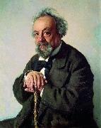 Ilya Repin Aleksey Pisemsky France oil painting artist
